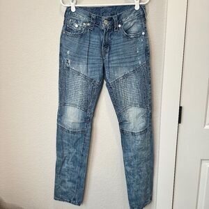 Men’s True Religion Slim Moto Style Distressed Jeans - Size 29 - EUC